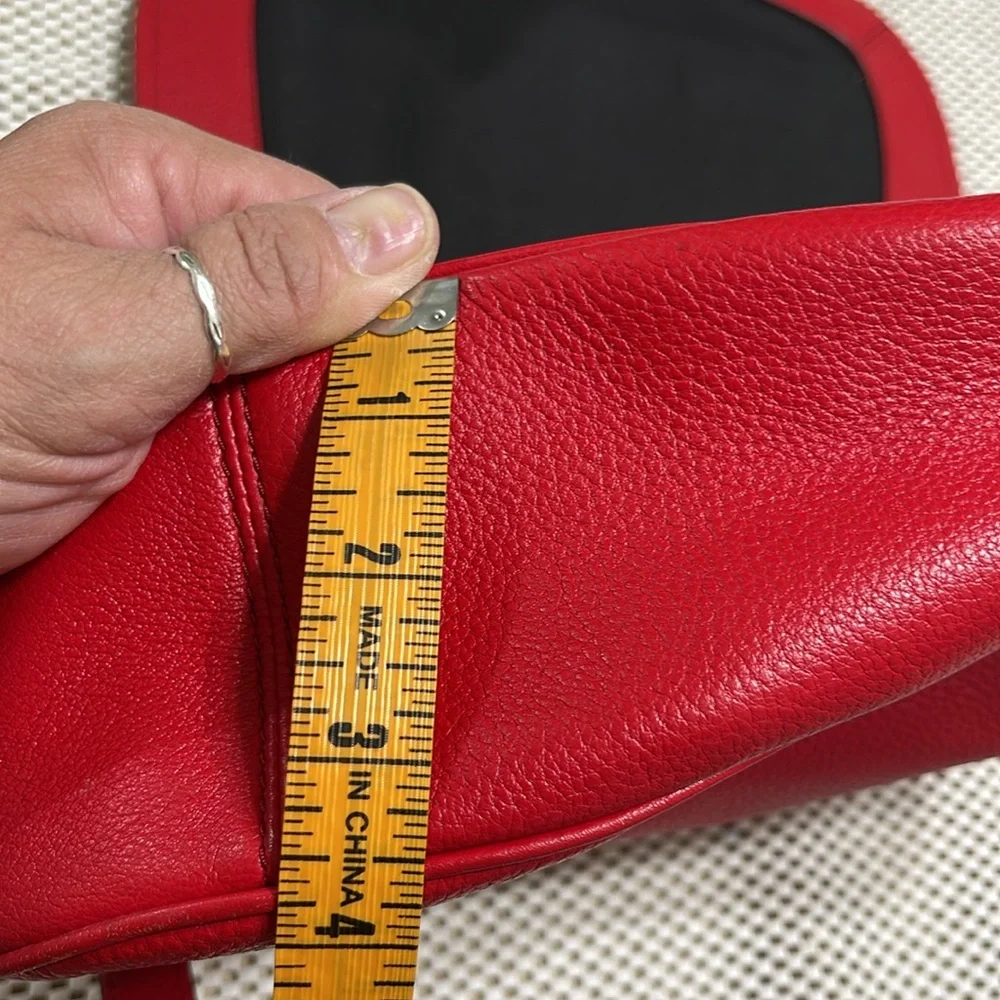 Marc Jacob’s Red Leather Empire City Crossbody Purse - Picture 13 of 15